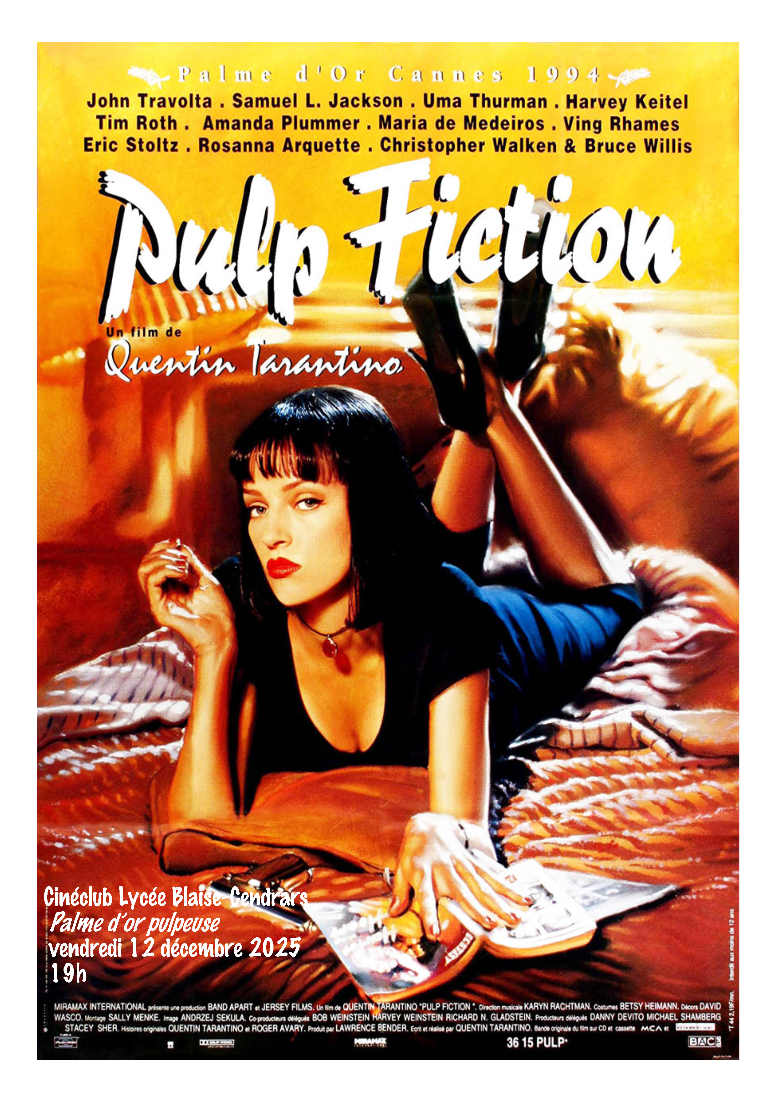 Ciné-Club: Soirée Palme d’or pulpeuse