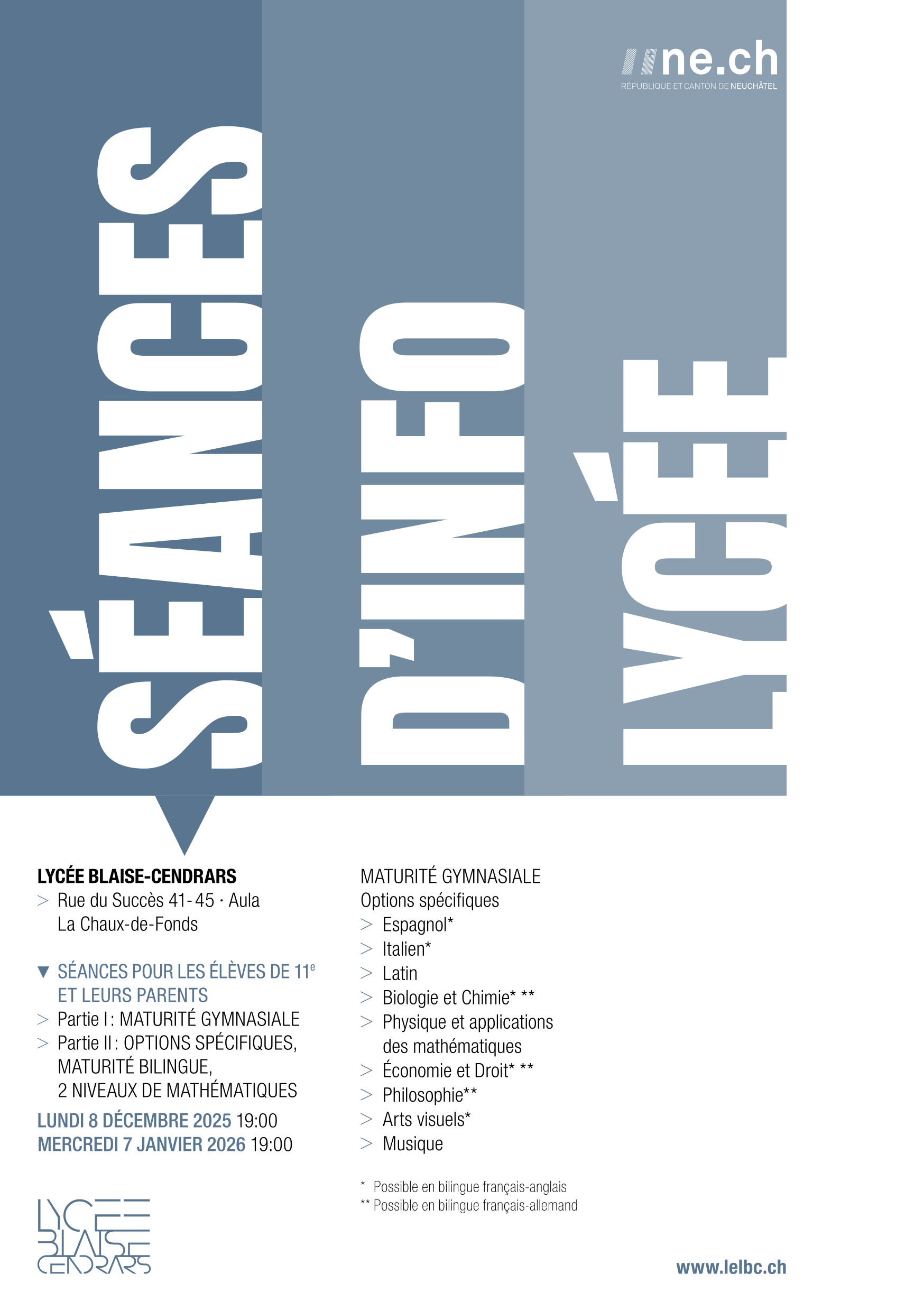 Étudier au Lycée Blaise-Cendrars dès août 2026