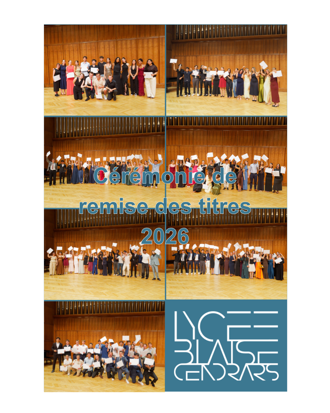 Cérémonie de remise des titres 2026